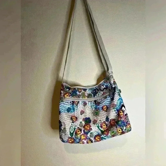 Kipling Alvar Tote Crossbody Bag Daisy Floral Shoulder - Picture 5 of 7